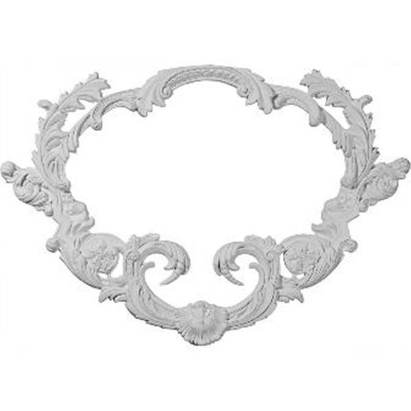 26 In. W x 16.5 In. H x 1 In. P Architectural accent - Turin Center Onlay, Dwellingdesigns, Mfr#: DW68904